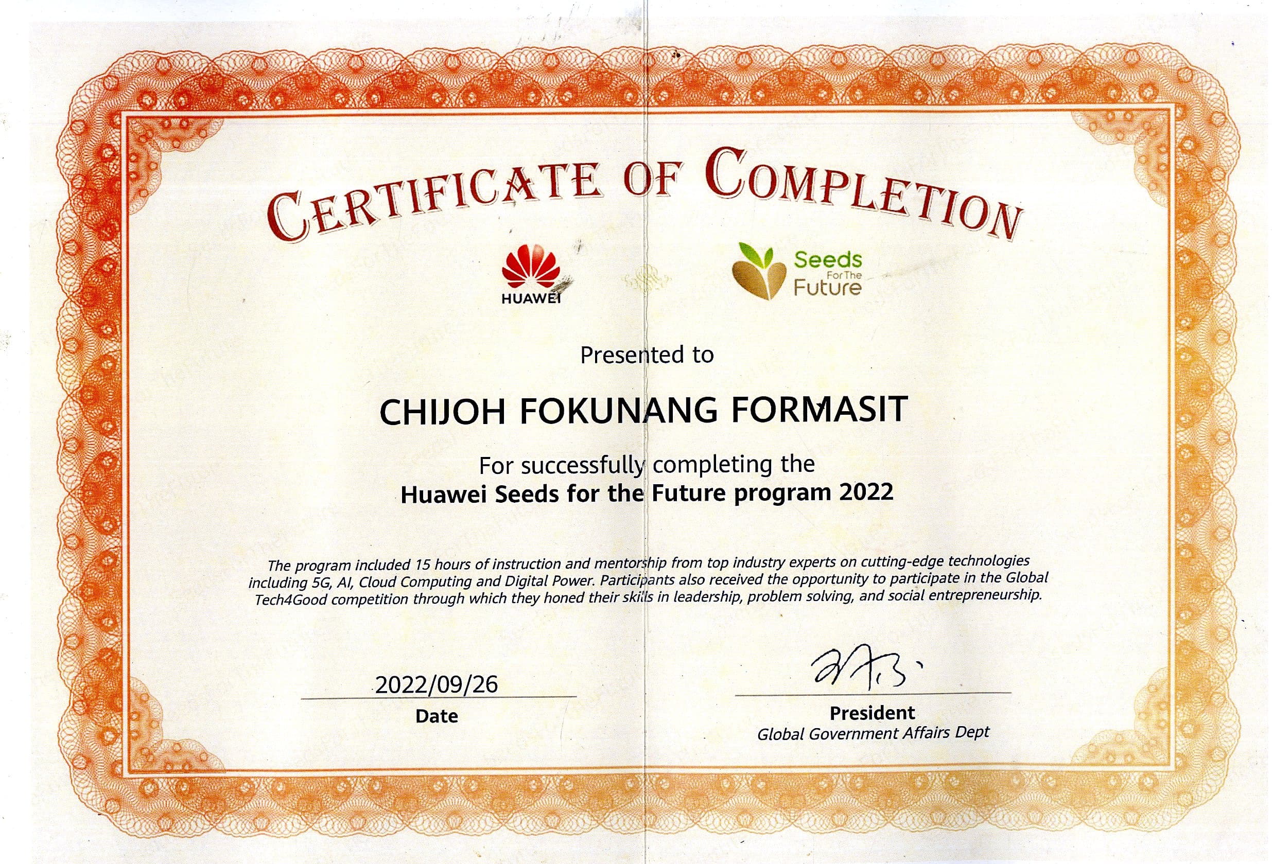 Huawei Seeds for the Future – Tech4Good